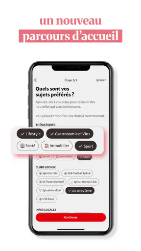 Vosges Matin, info en direct screenshot