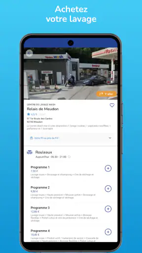 Wash TotalEnergies lavage auto screenshot
