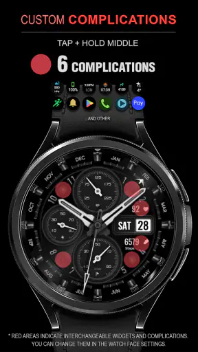 WFP 308 Business watch face screenshot