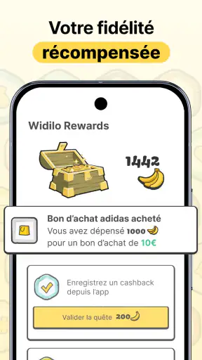 Widilo: Cashback & codes promo screenshot