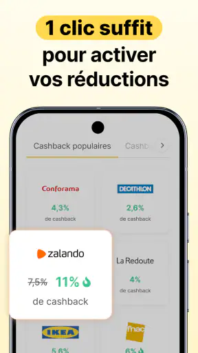 Widilo: Cashback & codes promo screenshot