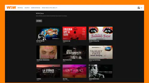 WOW Presents Plus screenshot