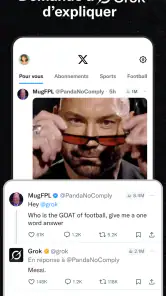 X (anciennement Twitter) screenshot