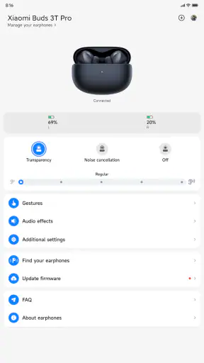 Xiaomi Earbuds screenshot