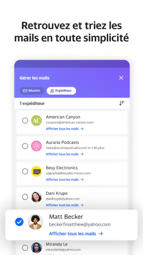 Yahoo Mail : votre boîte email screenshot