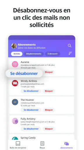 Yahoo Mail : votre boîte email screenshot
