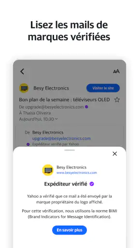 Yahoo Mail : votre boîte email screenshot
