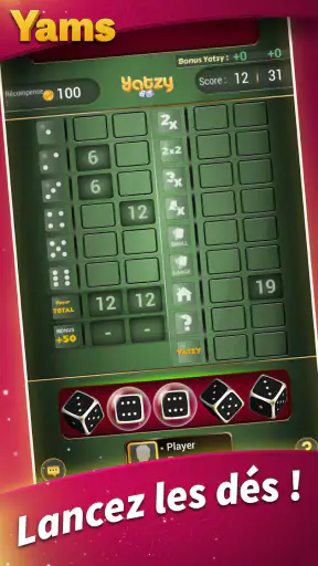 Yams - Jeu de Dés Hors ligne screenshot