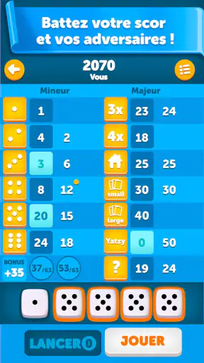 Yatzy Classique screenshot