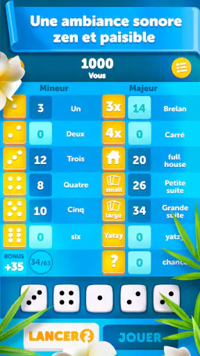 Yatzy Classique screenshot