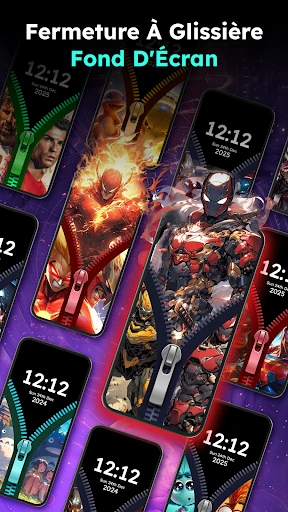 Zipper Lock Wallpapers Screen screenshot