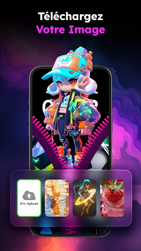 Zipper Lock Wallpapers Screen screenshot