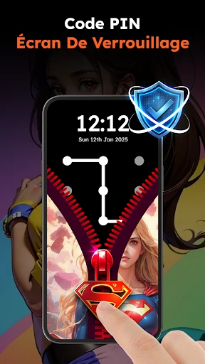Zipper Lock Wallpapers Screen screenshot