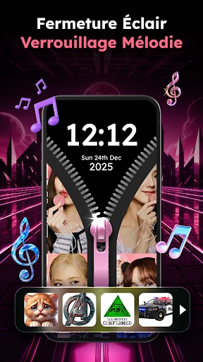 Zipper Lock Wallpapers Screen screenshot