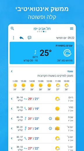 Meteored - מזג אוויר ומכ״ם גשם screenshot