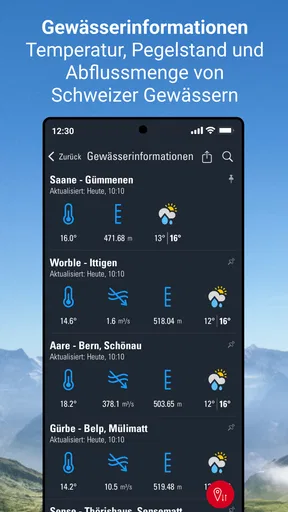 Wetter Alarm Schweiz - Meteo screenshot