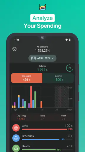 1Money: הוצאות, תקציב משפחתי screenshot