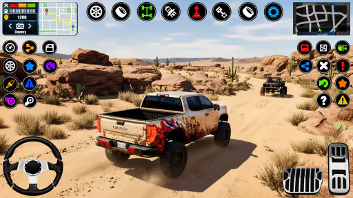 4x4 Land Cruiser 4x4 Jeep Game screenshot