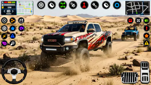 4x4 Land Cruiser 4x4 Jeep Game screenshot