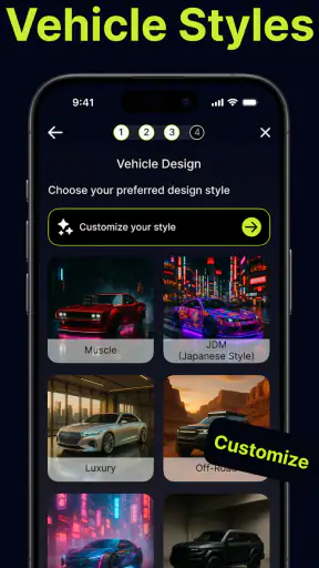 AI Car Designer Modify & Tune screenshot