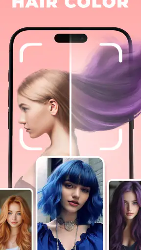 AI Hair Color Style Art Change screenshot