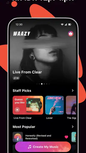 AI Music Generator - Waazy screenshot