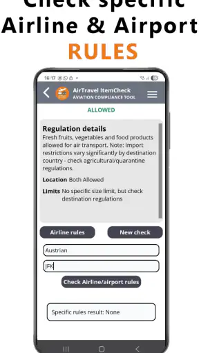 AirTravel ItemCheck screenshot
