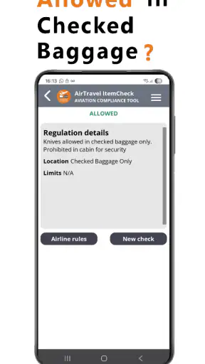 AirTravel ItemCheck screenshot