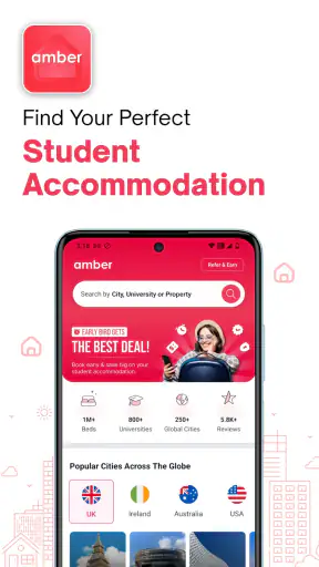 amber: find student apartments screenshot