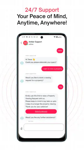 amber: find student apartments screenshot