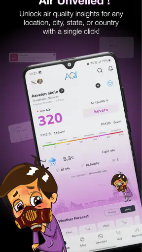 AQI (Air Quality Index) screenshot