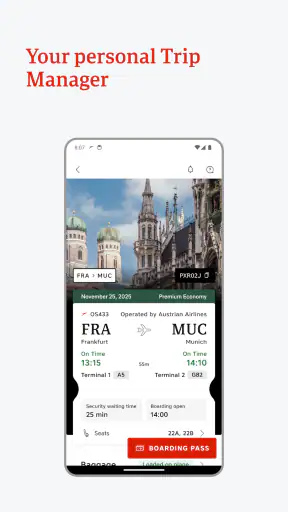 Austrian Airlines screenshot