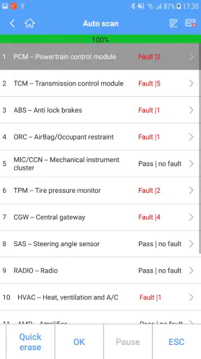 Autel MaxiAP200 screenshot