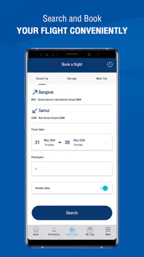 Bangkok Airways screenshot