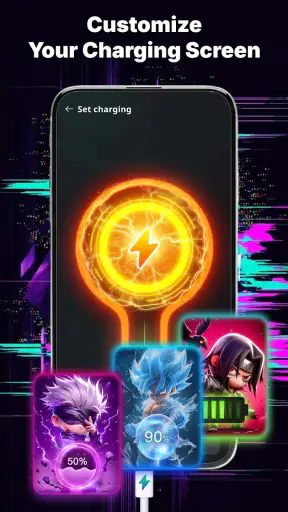 Battery Charging Effect Screen screenshot