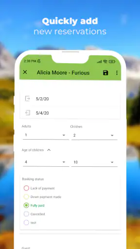 BedBooking Booking Calendar screenshot
