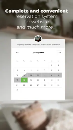 BedBooking Booking Calendar screenshot