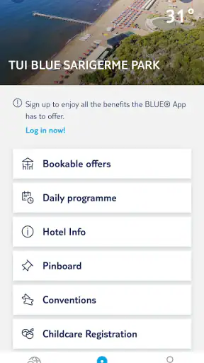 BLUE App screenshot