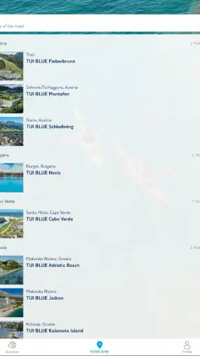 BLUE App screenshot