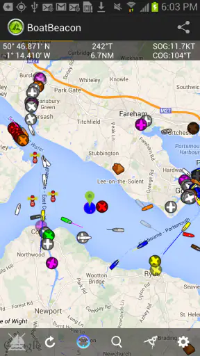 Boat Beacon - AIS Navigation screenshot