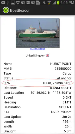 Boat Beacon - AIS Navigation screenshot