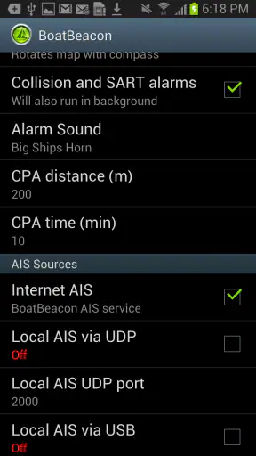 Boat Beacon - AIS Navigation screenshot