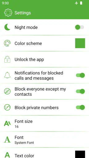 Call Blocker and SMS Blocker screenshot