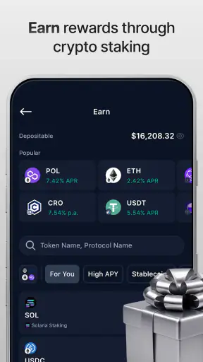 Crypto.com: Onchain Wallet screenshot