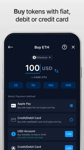 Crypto.com: Onchain Wallet screenshot