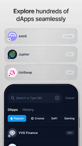 Crypto.com: Onchain Wallet screenshot