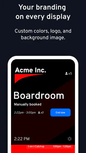 Dash - Meeting Room Display screenshot