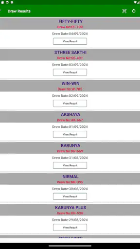 DhanaYogam Lottery Result screenshot