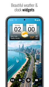 Digital Clock & World Weather screenshot