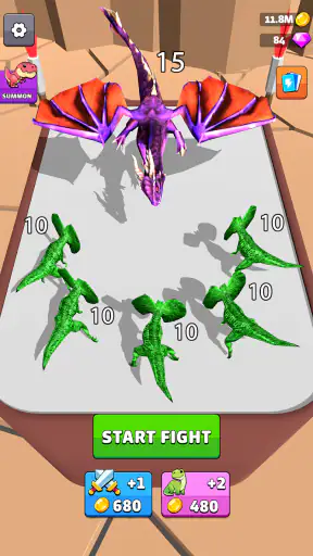 Dragons Merge: Battle games screenshot